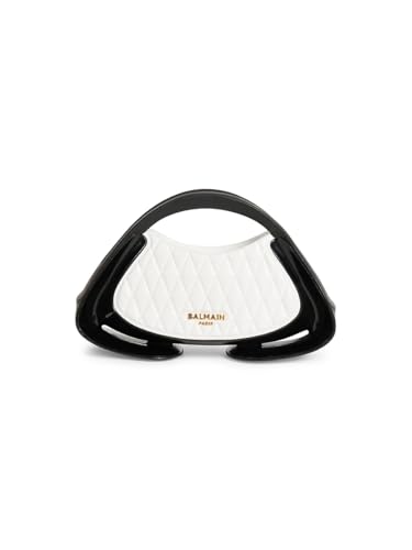 Balmain, Jolie Small Madame Quilted Top-Handle Bag, Blanc Noir