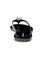 Load image into Gallery viewer, Mach &amp; Mach, Double Heart Flip-Flops, 41 (11), Black
