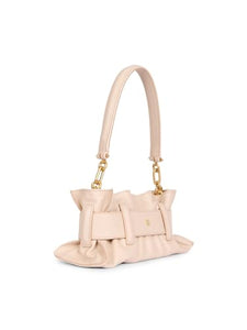 Balmain, Anthem Mini Leather Shoulder Bag, Beige