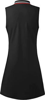 Load image into Gallery viewer, FREEYE Golf Dress with Shorts Underneath, Tennis Dresses with Pocktets Exercise Athletic Sport Tank Dress Top Running Hiking Summer Casual Tank T-Shirts Dresses Black and White Tie-Dye M
