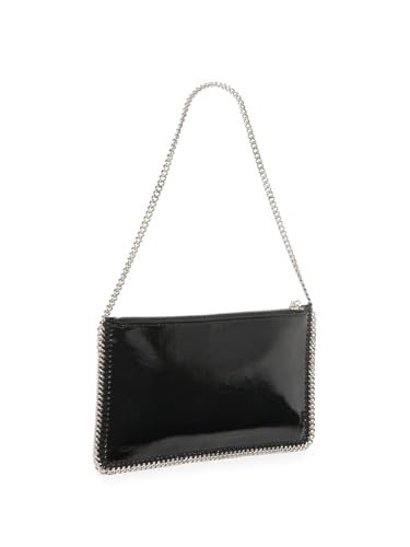 Stella McCartney, Logo-Detailed Crinkled Pouch, Black