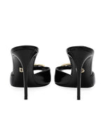 Load image into Gallery viewer, Dolce&amp;Gabbana, 90MM Leather Logo Mules, 36 (6), Black
