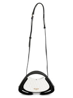 Load image into Gallery viewer, Balmain, Jolie Small Madame Quilted Top-Handle Bag, Blanc Noir
