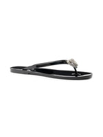 Load image into Gallery viewer, Mach &amp; Mach, Double Heart Flip-Flops, 41 (11), Black
