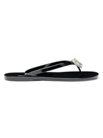 Load image into Gallery viewer, Mach &amp; Mach, Double Heart Flip-Flops, 41 (11), Black
