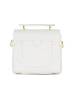 Load image into Gallery viewer, Balmain, B Buzz 23 Grained Leather Top Handle Bag, Blanc
