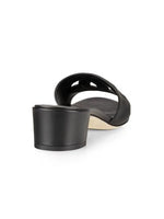 Load image into Gallery viewer, Dolce&amp;Gabbana, Interlocking DG 40 Leather Mules, 37.5 (7.5), Black
