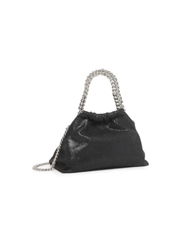 Stella McCartney, Mini Eco Shaggy Deer Drawstring Top Handle Bag, Black