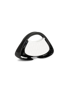 Balmain, Jolie Small Madame Quilted Top-Handle Bag, Blanc Noir