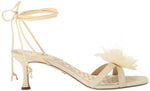 Load image into Gallery viewer, Sam Edelman Pammie Heeled Sandal Pearl Ivory 5 Medium
