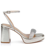 Load image into Gallery viewer, Jewel Badgley Mischka Teddi Platform Block Heels
