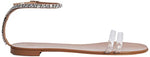 Load image into Gallery viewer, Giuseppe Zanotti, Agathe Plexi Flats, 9, Silver
