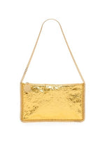 Load image into Gallery viewer, Stella McCartney, Crackled Metallic Clutch Bag, Gold
