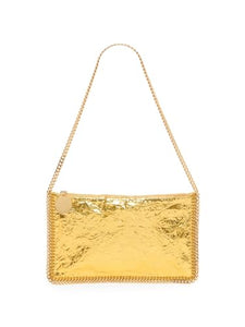 Stella McCartney, Crackled Metallic Clutch Bag, Gold