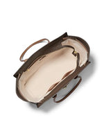 Load image into Gallery viewer, Michael Kors Hamilton Large Tote, Gold-Tone Hardware/MK Signature Coated Twill/Brown/Acorn
