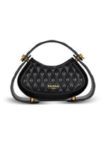 Load image into Gallery viewer, Balmain, Small Jolie Madame Quilted Leather Top Handle Bag, Noir
