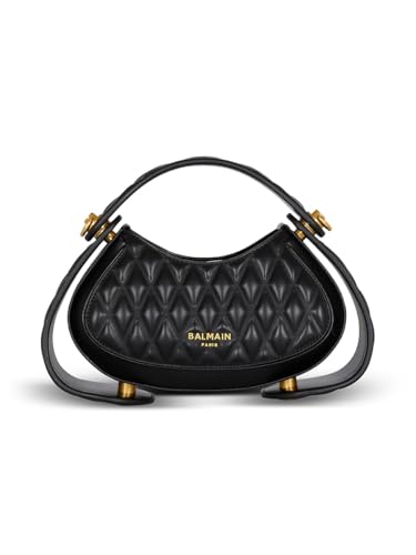 Balmain, Small Jolie Madame Quilted Leather Top Handle Bag, Noir