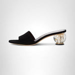 Load image into Gallery viewer, kate spade new york Women's Polished Slide Sandals Heeled, Black, 9
