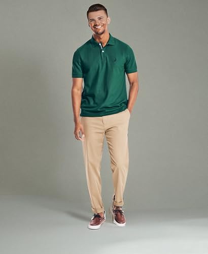 Nautica Men's Classic Short Sleeve Solid Polo Shirt, Tidal Green, XX-Large