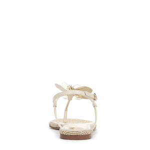 Sam Edelman Women's Eden Flat Sandal, Modern Ivory, 9