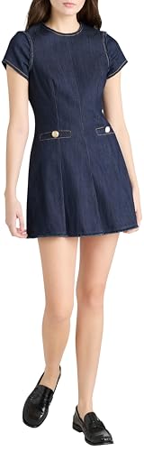 Cinq a Sept Women's Indigo Denim Nova Dress, Indigo, 10
