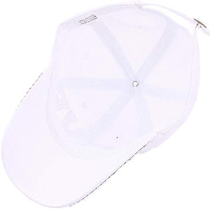 oaesc Patriotic American Flag Baseball Cap USA Bling Sparkle Hat for Women 4th July Summer Sun Cap