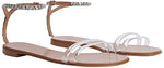 Load image into Gallery viewer, Giuseppe Zanotti, Agathe Plexi Flats, 9, Silver
