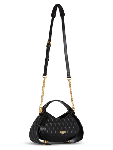Balmain, Small Jolie Madame Quilted Leather Top Handle Bag, Noir