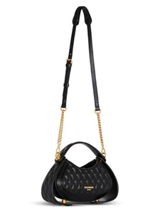 Balmain, Small Jolie Madame Quilted Leather Top Handle Bag, Noir