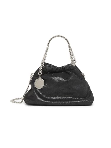 Stella McCartney, Mini Eco Shaggy Deer Drawstring Top Handle Bag, Black