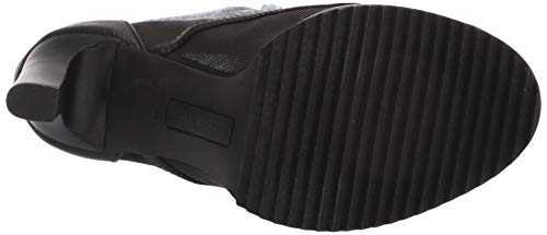 Karl Lagerfeld Paris Women's Blayze Peep Toe Heeled Fashion Bootie with Stud Embellishments Ankle Boot, Black, 8.5