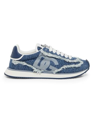 Dolce&Gabbana, Low-Top Lace-Up Sneakers, 39.5 (9.5), Blue