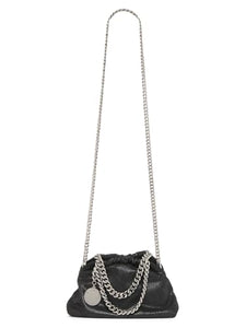 Stella McCartney, Mini Eco Shaggy Deer Drawstring Top Handle Bag, Black