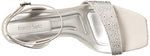 Load image into Gallery viewer, Franco Sarto Womens daffy Dress Sandal Platinum Metallic Silver 8.5 M
