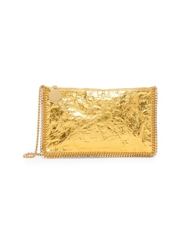 Stella McCartney, Crackled Metallic Clutch Bag, Gold