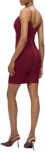 Hervé Léger, The Andrea Dress, S, Dark Red