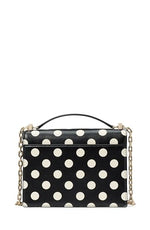 Load image into Gallery viewer, kate spade new york Deco Dot Fine Grain Leather Chain Shoulder, Black Multi
