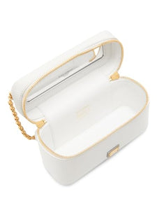 Dolce&Gabbana, Leather Shoulder Bag, Bianco Ottico