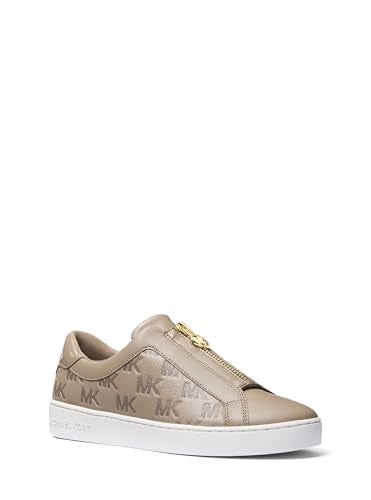 Michael Kors Women's Keaton Zip Slip On Sneaker, Birch, 8