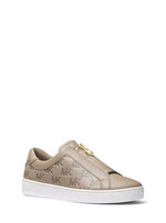 Load image into Gallery viewer, Michael Kors Women&#39;s Keaton Zip Slip On Sneaker, Birch, 8

