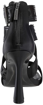 Load image into Gallery viewer, Karl Lagerfeld Paris Women's Careliz Everyday Strappy Sandal Heeled, Black, 9
