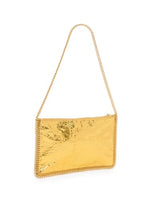 Load image into Gallery viewer, Stella McCartney, Crackled Metallic Clutch Bag, Gold
