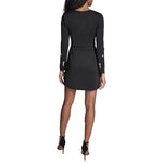 Load image into Gallery viewer, BCBG Women's Jewled Long Sleeve Square Neck, Black,8
