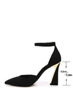 Load image into Gallery viewer, Juliet Holy Womens Pumps Point Closed Toe Heels Buckle Ankle Strap D'Orsay Heeled Sandals
