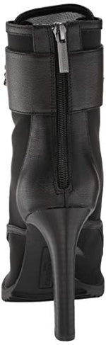 Load image into Gallery viewer, Karl Lagerfeld Paris Women&#39;s Blayze Peep Toe Heeled Fashion Bootie with Stud Embellishments Ankle Boot, Black, 8.5
