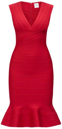 Herve Leger, The Sophie Dress, M, Lipstick Red