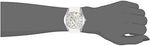 Load image into Gallery viewer, GUESS Silver-Tone + White Stain Resistant Silicone Multi-Colored Crystal Watch. Color: White (Model: U1059L1)
