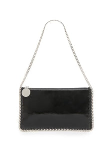 Stella McCartney, Logo-Detailed Crinkled Pouch, Black
