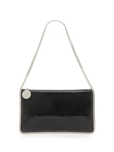Stella McCartney, Logo-Detailed Crinkled Pouch, Black