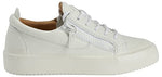 Load image into Gallery viewer, Giuseppe Zanotti, Frankie Low-Top Sneakers Leather, 9, White
